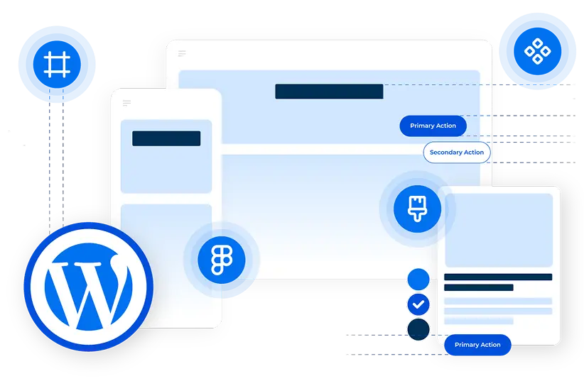 A computer screen displaying a WordPress website