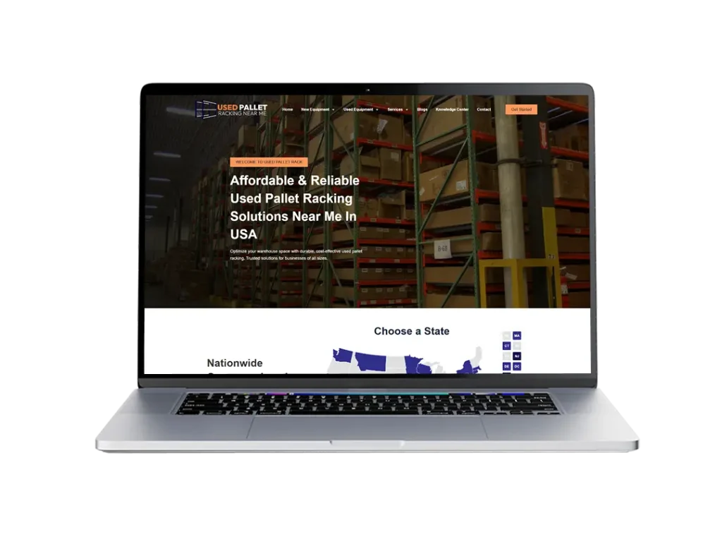Screenshot of warehouse management software