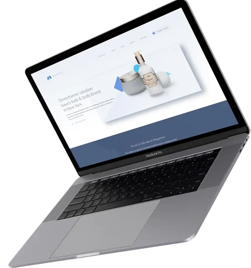 Aesthetic website design for a beauty store