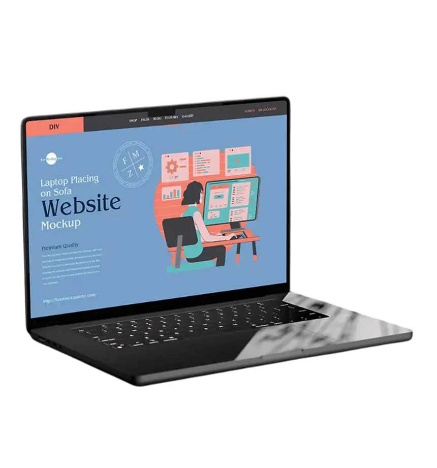 Website design and development services